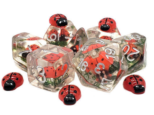 Old School Dice: Animal Kingdom - LadyBug Dance 7 Piece Set