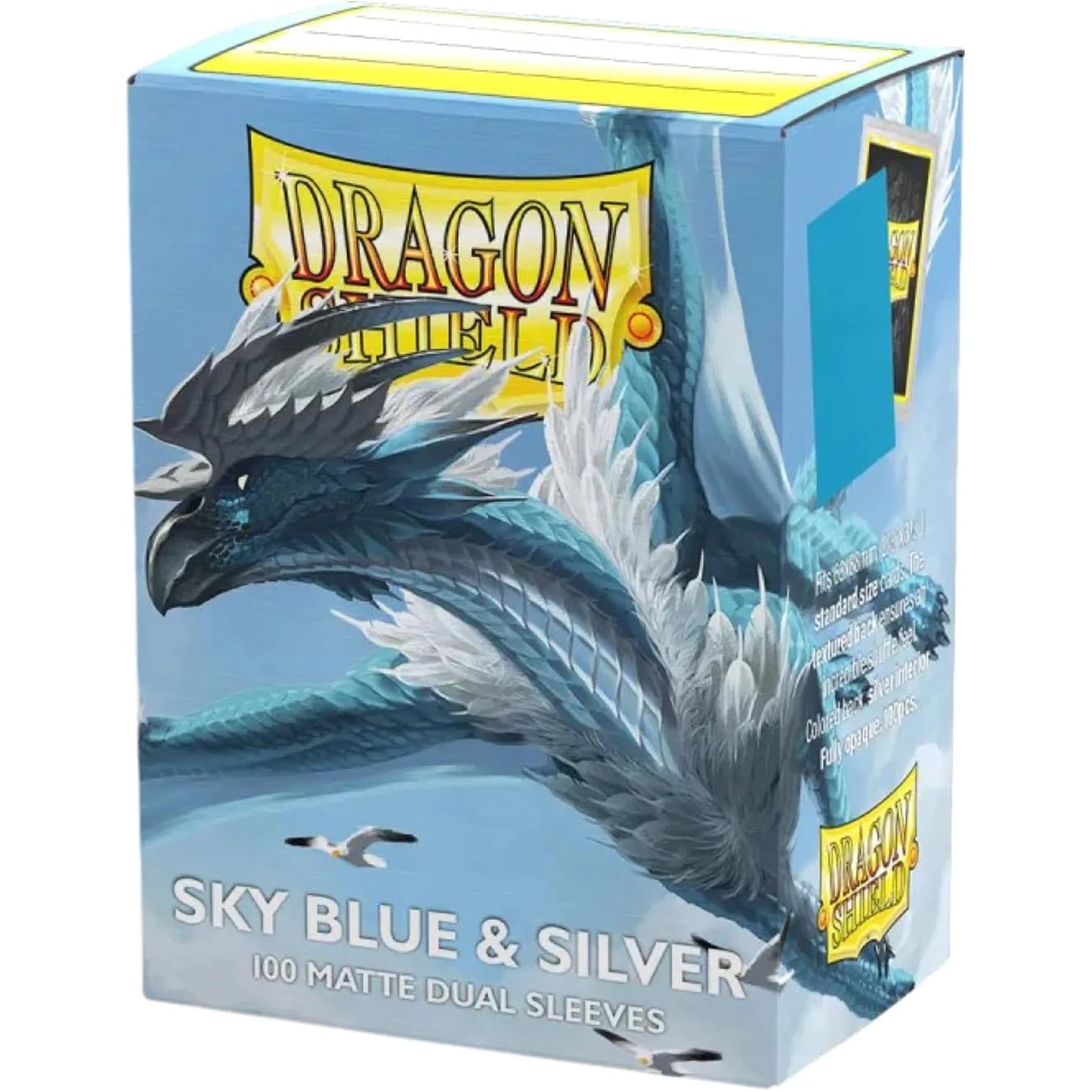Dragon Shield 100Ct Box Dual Matte Sky Blue & Silver