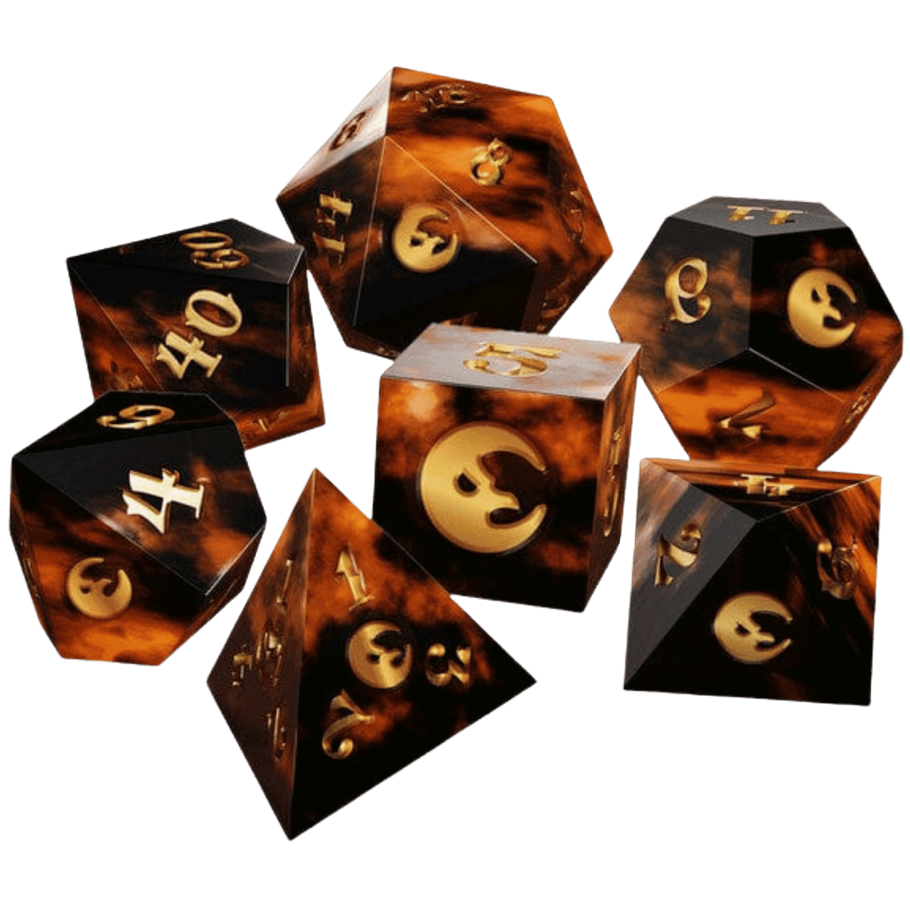 7-set: The Crooked Moon Dice Set