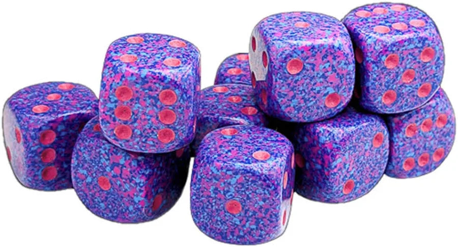 Chessex: Cube D6 Dice Set 16MM - Speckled Purple Passion