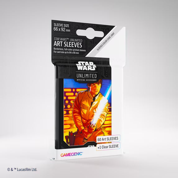 Game Genic: 60 Art Sleeves Star Wars Unlimited - Luke Skywalker
