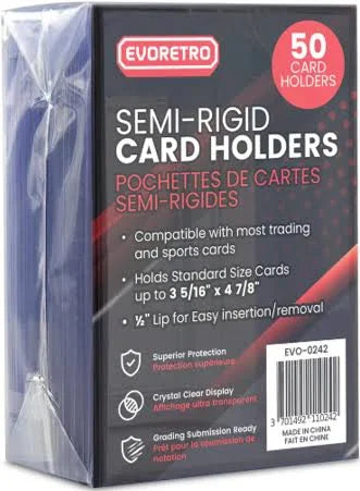 Evoretro: Semi-Rigid Card Holders 50CT
