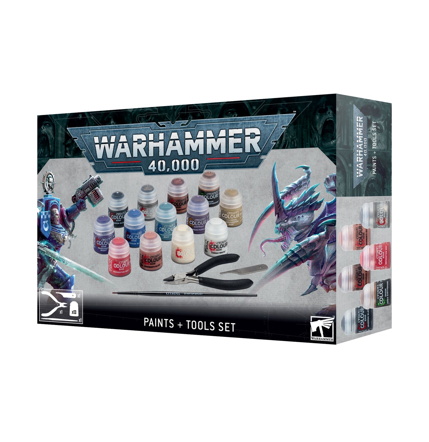 Warhammer 40K Paints + Tools Eng/Spa/Port/Latv/R Om
