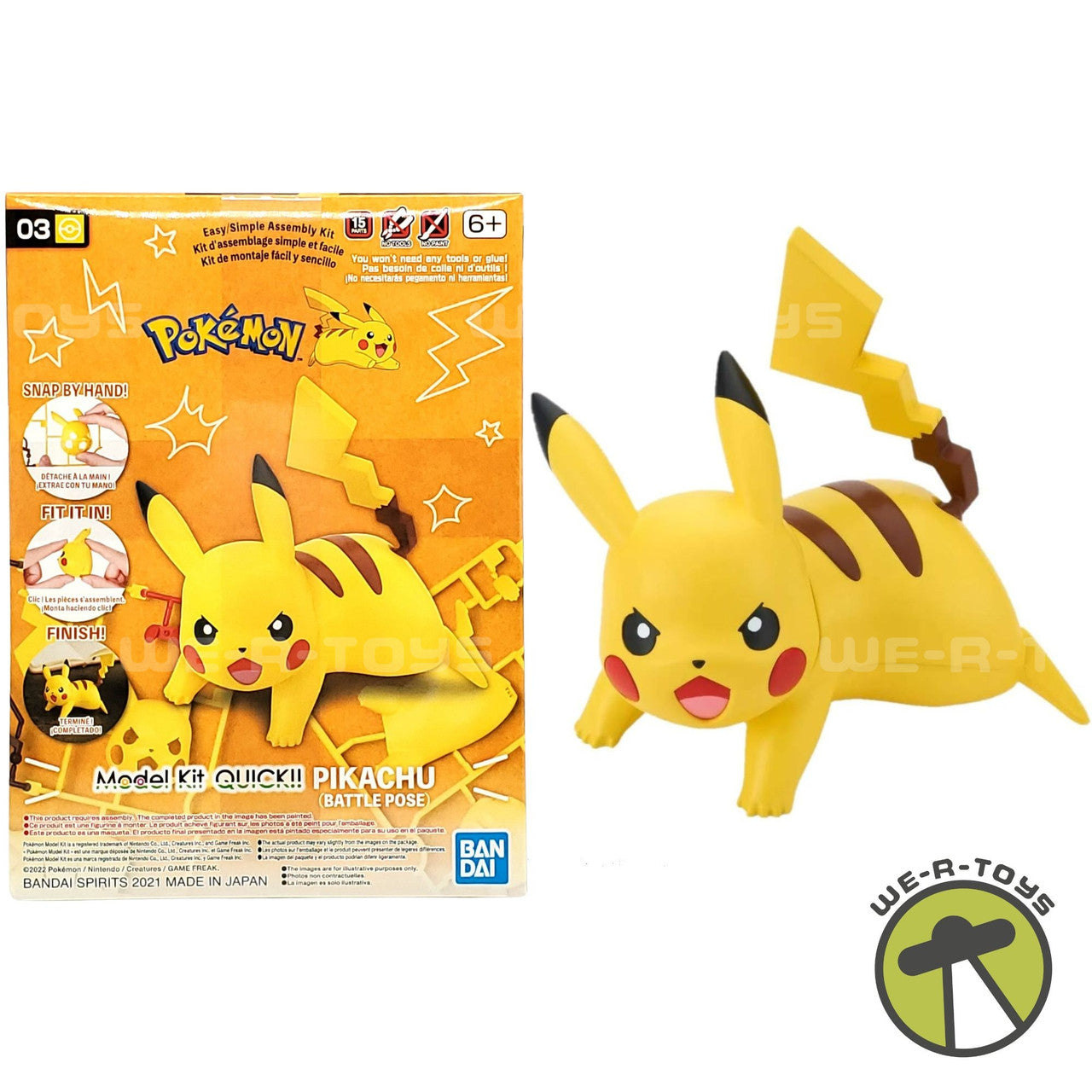 Bandai: Quick Model Kit Pokemon - Pikchu (Battle Pose)