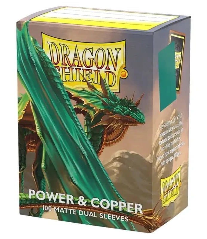 Dragon Shield: 100 Matte Dual Sleeves - Power & Copper
