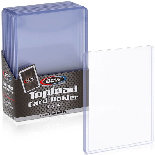 BCW 3x4" Thick Card 108PT Toploader