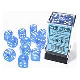 Borealis Sky Blue White Luminary 16mm D6