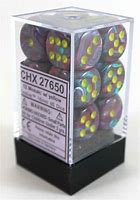 Chessex Festive Mosaic-Yellow 16mm