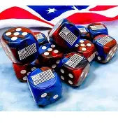 Chessex United States War Dice 16mm