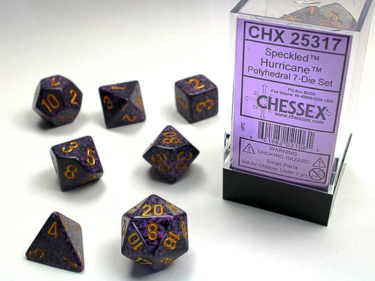 Chessex: Polyhedral 7-Die Set - Speckeled Hurricane
