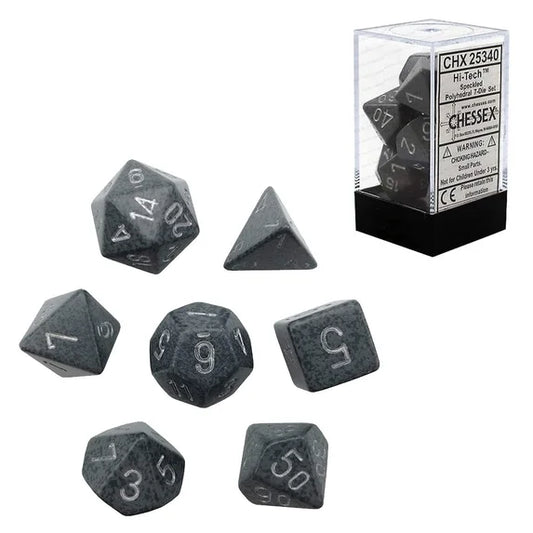 Chessex: Polyhedral 7-Die Set - Speckeled Hi-Tech