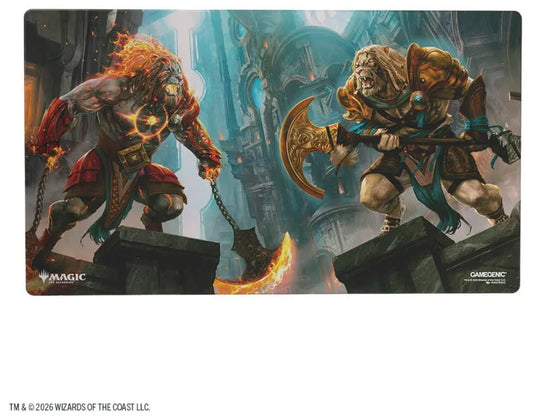 Game Genic: Playmat Shiny Surface - Magic The Gathering Reality Fracture - Ajjani Path of Vengeance/Ajani Counterattack Leader