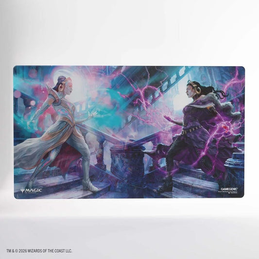 Game Genic: Playmat Shiny Surface - Magic The Gathering Reality Fracture - Liliana, Devoted Healer/Liliana, Cailous Necromancer