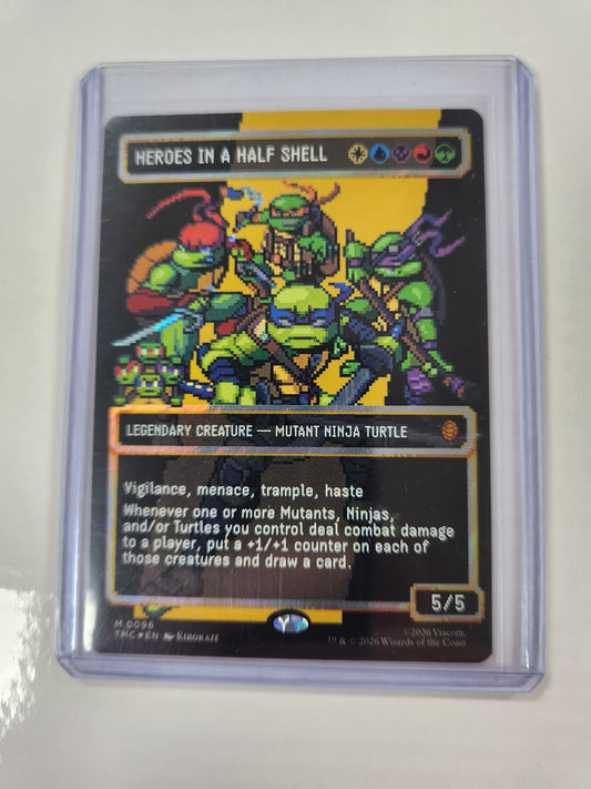 MTG Single - Heroes in a Half Shell (0096)(Borderless)(Surge Foil)