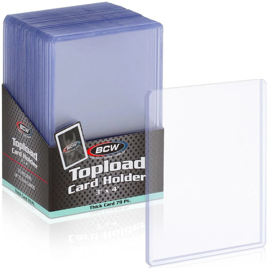 BCW 3x4" Thick Card 79PT Toploader