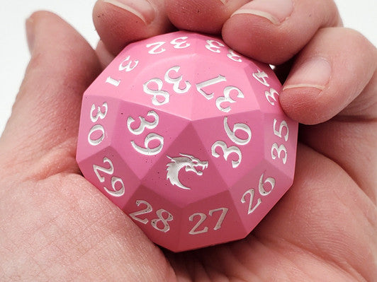 Old School Dice D40 Spindown Pink