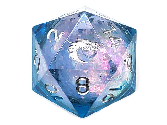 Old School Dice Liquid Infused D20 Twilight Fury