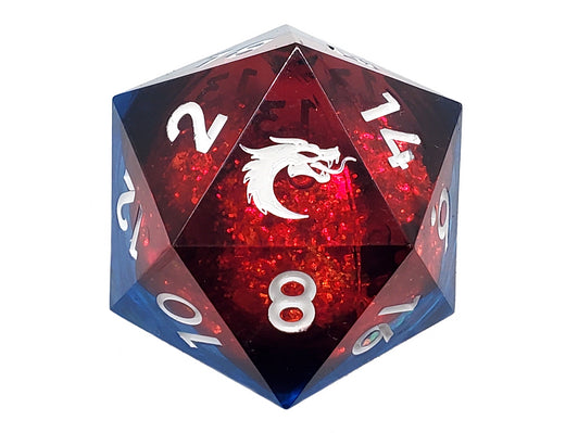 Old School Dice Liquid Infused 35mm Space Nebula Fury