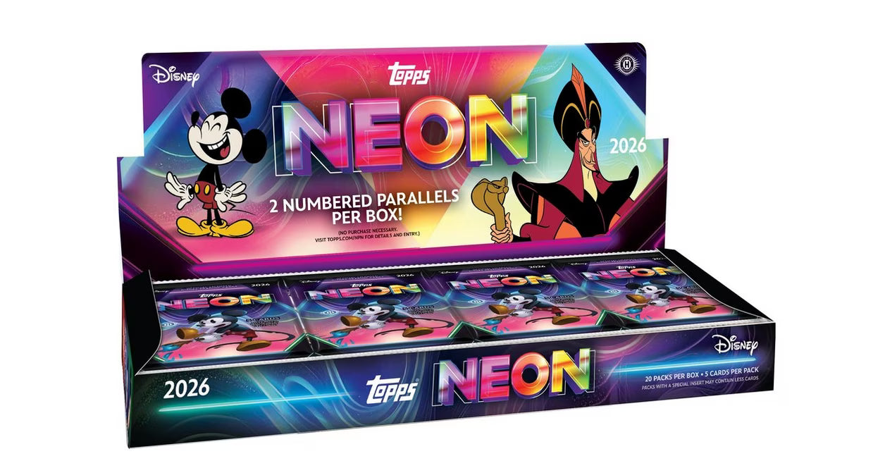 Topps Neon Disney Trading Cards Hobby Box