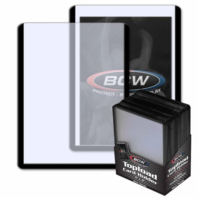 BCW: Topload Card Holder 3x4 Black Border