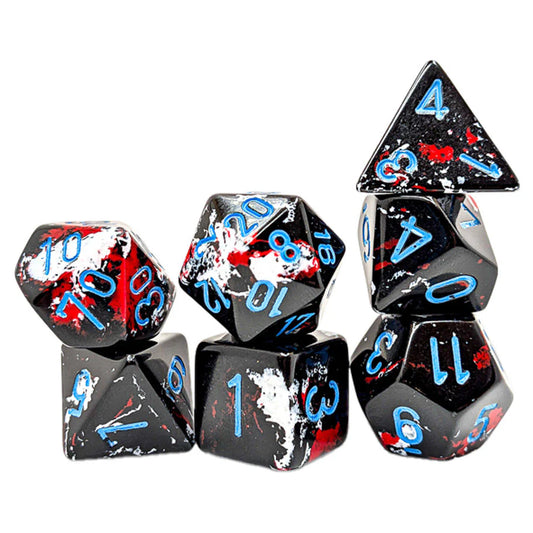 Chessex: Brush Dark Side 7 Die Polyheral Set