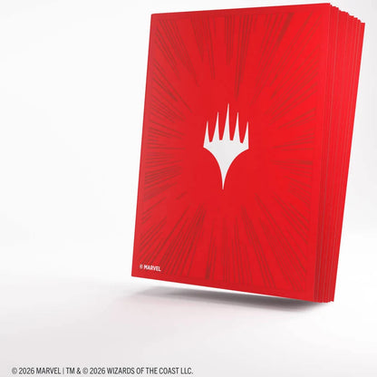 Game Genic: Mtg Marvel Super Heroes Double Sleeving Pack - Comic Burst Red