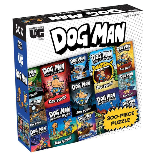 Dog Man Book Cover 300 Piece Puzzle