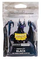 Dragon Shield 100ct Black Perfect Fit Thick Inner Sleeves