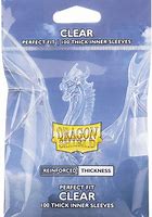 Dragon Shield 100ct Clear Perfect Fit Thick Inner Sleeves