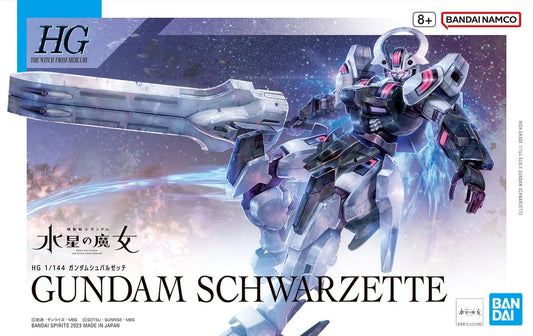 Bandai Model Kit: Gundam 1/144 HG Scale - Gundam Schwarzette With From Mercury