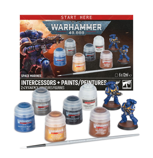 Warhammer: 40 K Space Marines - Intercessors + Paints