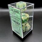 Chessex: Mega-Hedral Marble Green/Dark Green 7pc Set