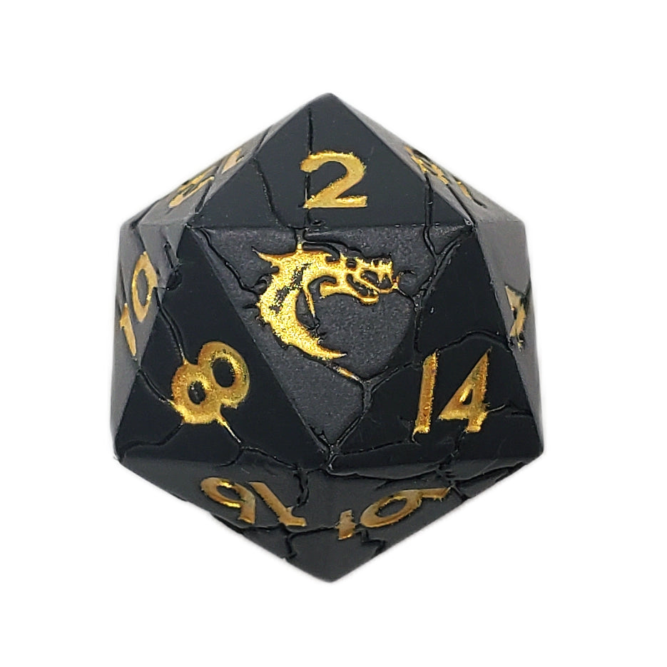 Old School Dice: Metal D20 Singles