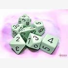 Opaque Pastel Green/ Black 7-die Set