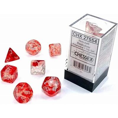Nebula Red Silver Luminary 7 Die Set