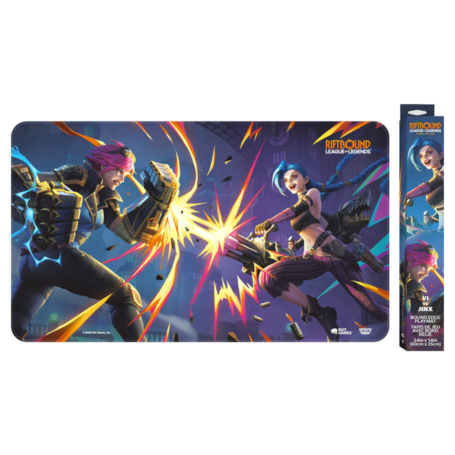 Riftbound League of Legends: Bound Edge Playmat - Vi vs Jinx