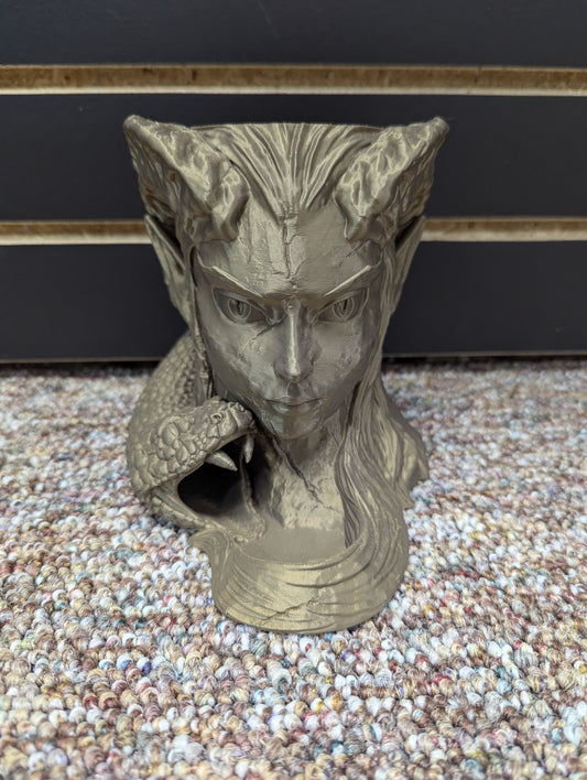 3D Snake Head Cup Holder Dice Tower