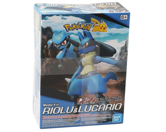 Pokemon Model Kit Riolu & Lucario