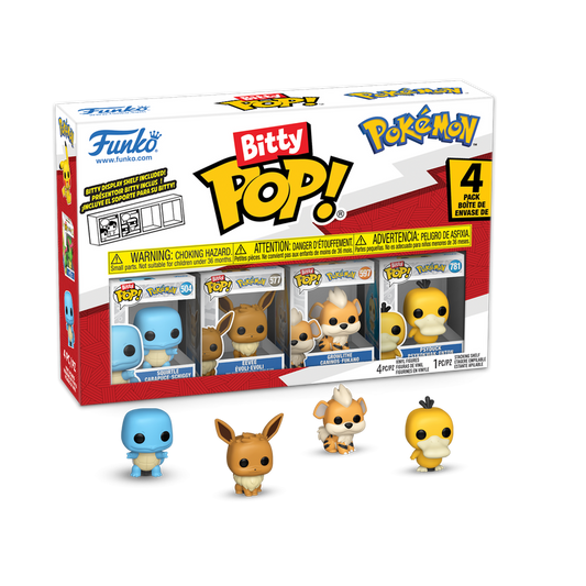Pokemon Squirtle Funko Bitty Pop! Mini-figure 4-pack