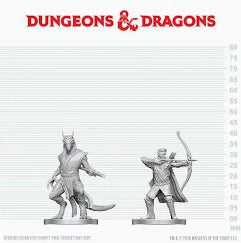 D&D: Nolzur's Marvelous Miniatures - Elf Ranger & Dragonborn Monk