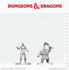 D&D: Nolzur's Marvelous Miniatures - Cultist of Bane & Dwarf Zhentilar Soldier