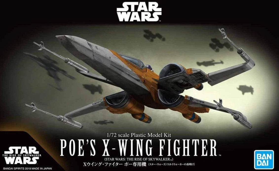 Star Wars The Rise Of Skywalker: Poe's X-Wing Fighter 1/72 Scale Model Kit