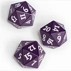 Up Heavy Metal Dice D20 Vivid Midnight Plum